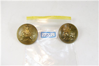 2 دکمه کلکسیونی قدیمی سایز بزرگ شیر و خورشید 