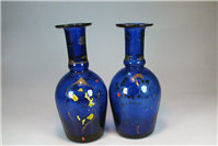 2 عدد تنگ شیشه ای دست ساز قدیمی