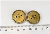 2 دکمه کلکسیونی قدیمی سایز بزرگ شیر و خورشید 