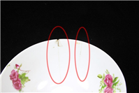 کاسه گل سرخی قدیمی 4 گل بسیار زیبا