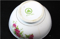 کاسه گل سرخی قدیمی 4 گل بسیار زیبا